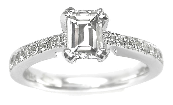 0.76ct Diamond 14k White Gold Engagement Ring