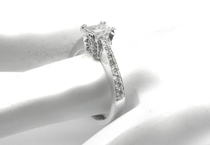 0.76ct Diamond 14k White Gold Engagement Ring