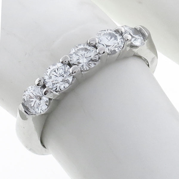 0.76ct Special  Diamond Platinum Gold Wedding Band