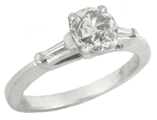 0.77ct Diamond 14k Gold Engagement Ring