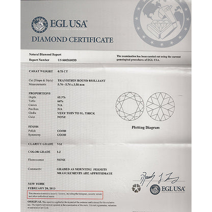 0.78ct Round Cut Center Diamond 0.75ct Diamond 14k Gold Cluster Ring