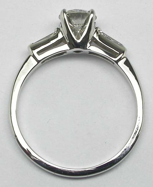 0.79ct Diamond 14k White Gold Engagement Ring