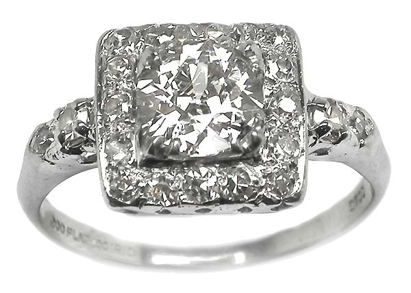 0.79ct Diamond Platinum Engagement Ring
