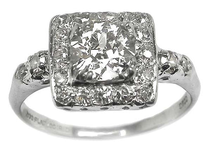 0.79ct Diamond Platinum Engagement Ring