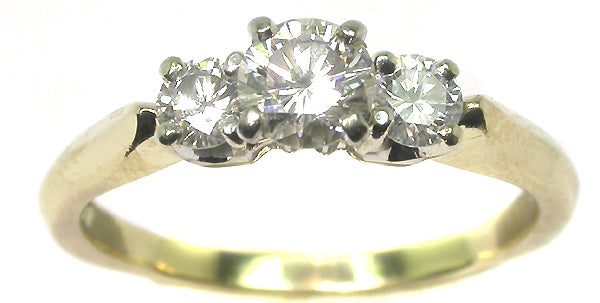 0.7ct Diamond 14k Yellow Gold Engagement Ring