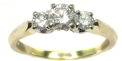 0.7ct Diamond 14k Yellow Gold Engagement Ring