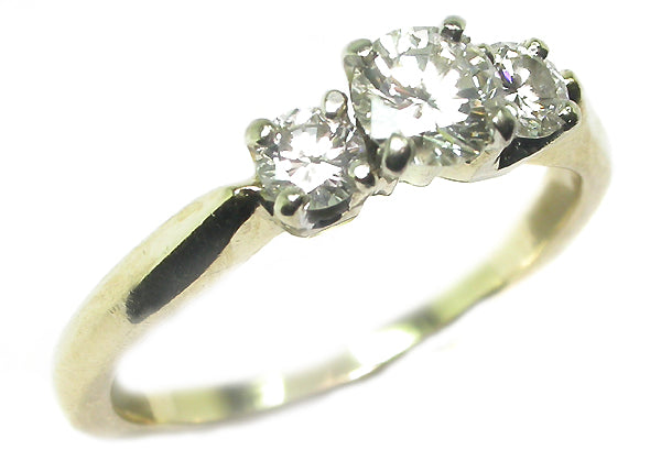 0.7ct Diamond 14k Yellow Gold Engagement Ring