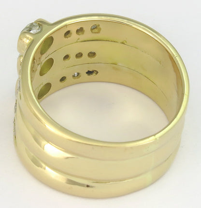 0.80ct Diamond 0.40ct Natural Fancy Yellow Diamond Ring