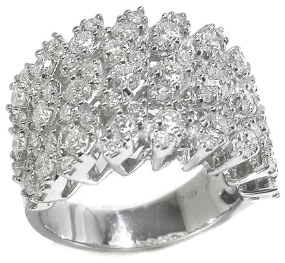 0.80ct Diamond 18k White Gold Ring