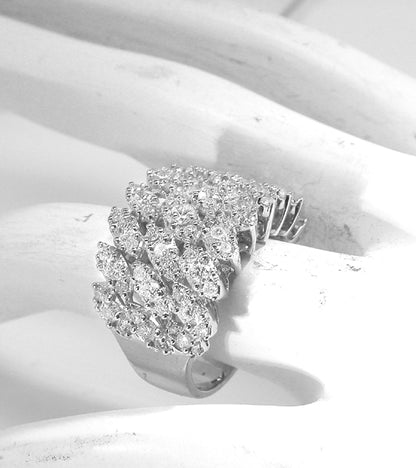 0.80ct Diamond 18k White Gold Ring