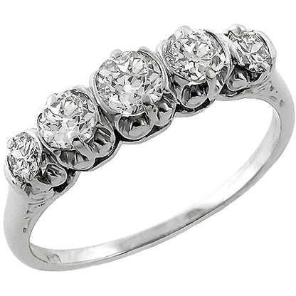 0.80ct Diamond Platinum Ring