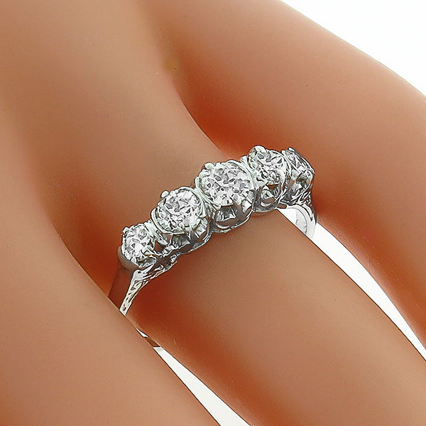 0.80ct Diamond Platinum Ring