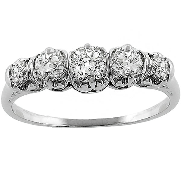 0.80ct Diamond Platinum Ring
