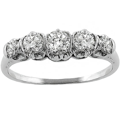 0.80ct Diamond Platinum Ring