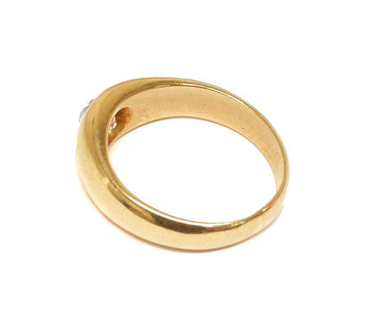 0.80ct Old Mine Diamond 18k Yellow Gold Gypsy Ring