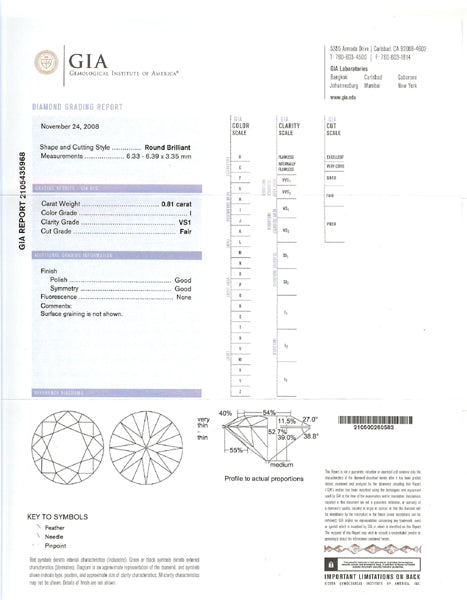 0.81ct Diamond 1920's Platinum Engagement Ring