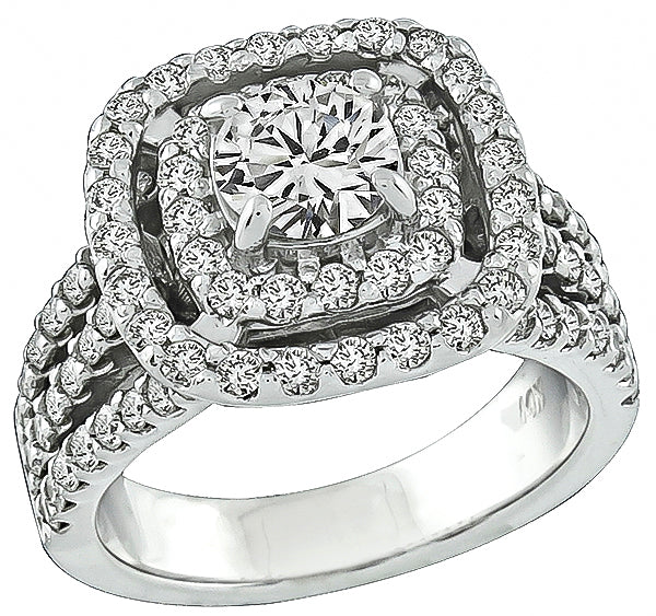 0.83ct Center Diamond 1.50ct Diamond Engagement Ring
