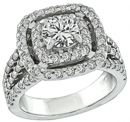 0.83ct Center Diamond 1.50ct Diamond Engagement Ring