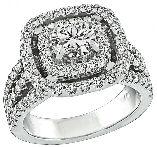 0.83ct Center Diamond 1.50ct Diamond Engagement Ring
