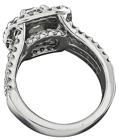 0.83ct Center Diamond 1.50ct Diamond Engagement Ring