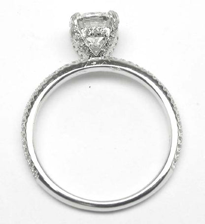 0.84ct Diamond 18k White Gold Engagement Ring