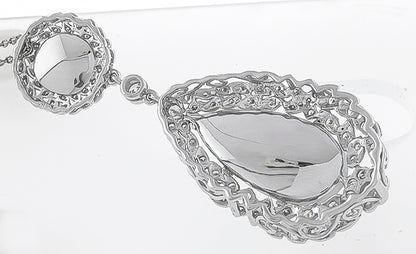 0.84ct Diamond Opal Pendant