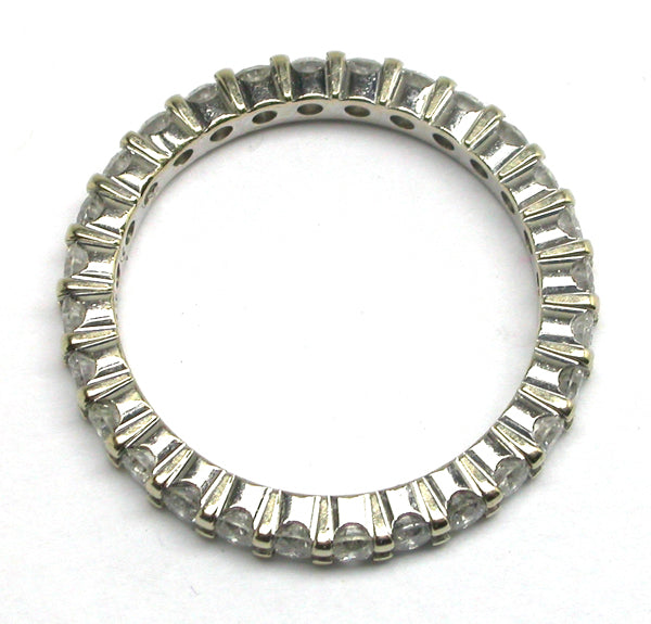 0.85ct Diamond 14k White Gold Wedding Band