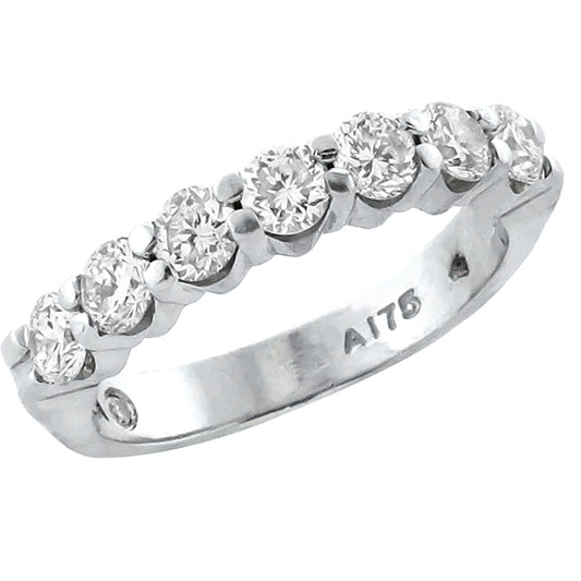 0.85ct Diamond Platinum Wedding Band