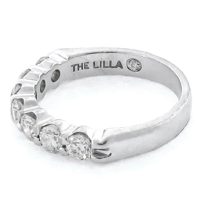 0.85ct Diamond Platinum Wedding Band