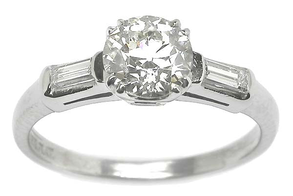 0.86ct Diamond Platinum Engagement Ring