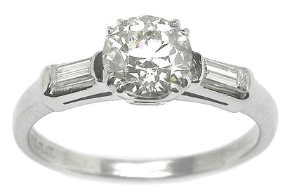 0.86ct Diamond Platinum Engagement Ring