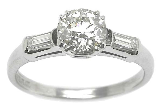 0.86ct Diamond Platinum Engagement Ring