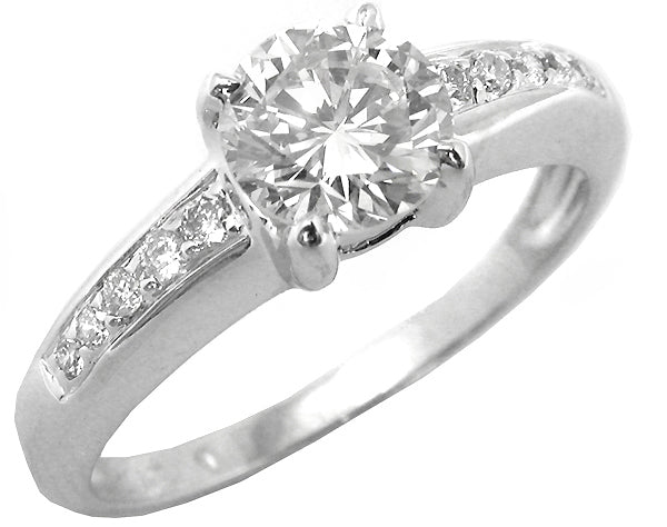 0.87ct Diamond Engagement Ring