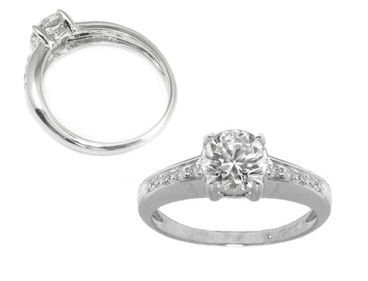 0.87ct Diamond Engagement Ring