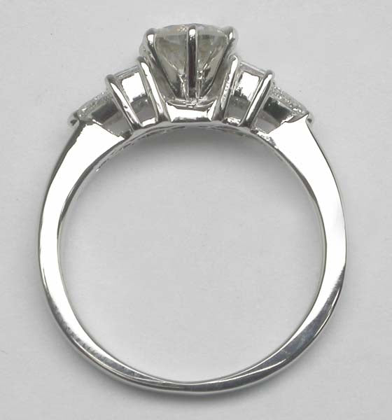 0.89ct Diamond 18k White Gold Engagement Ring
