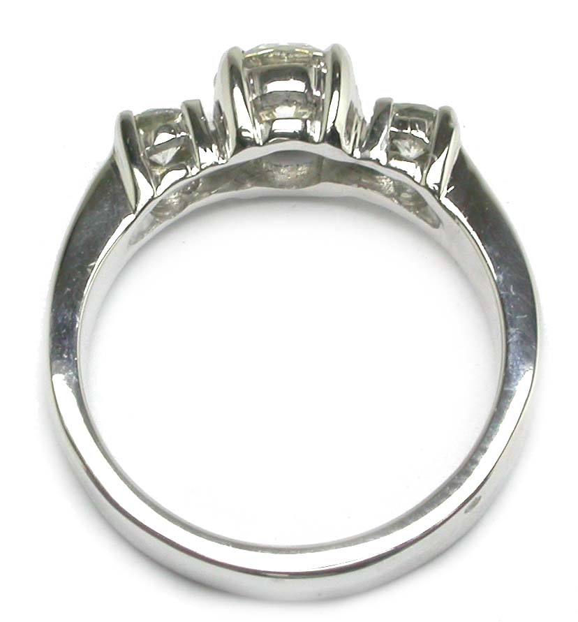 0.90ct Diamond 14k White Gold Engagement Ring