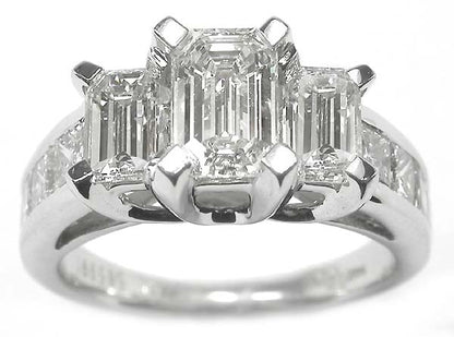 0.90ct Diamond 14k White Gold Engagement Ring