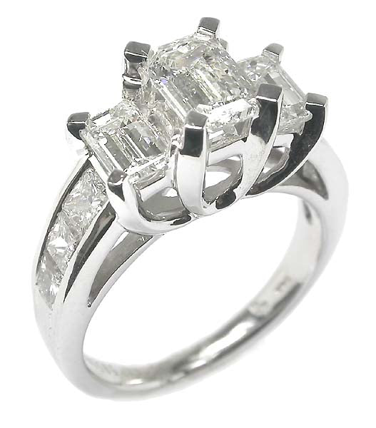0.90ct Diamond 14k White Gold Engagement Ring