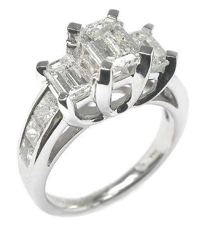0.90ct Diamond 14k White Gold Engagement Ring