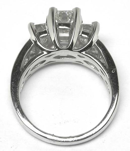 0.90ct Diamond 14k White Gold Engagement Ring