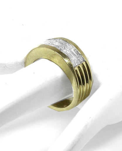 0.90ct Diamond 18k Yellow Gold Ring