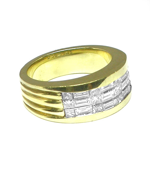 0.90ct Diamond 18k Yellow Gold Ring