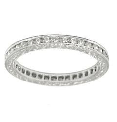 0.70ct Diamond Eternity Platinum Wedding Band