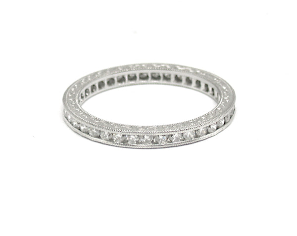 0.70ct Diamond Eternity Platinum Wedding Band