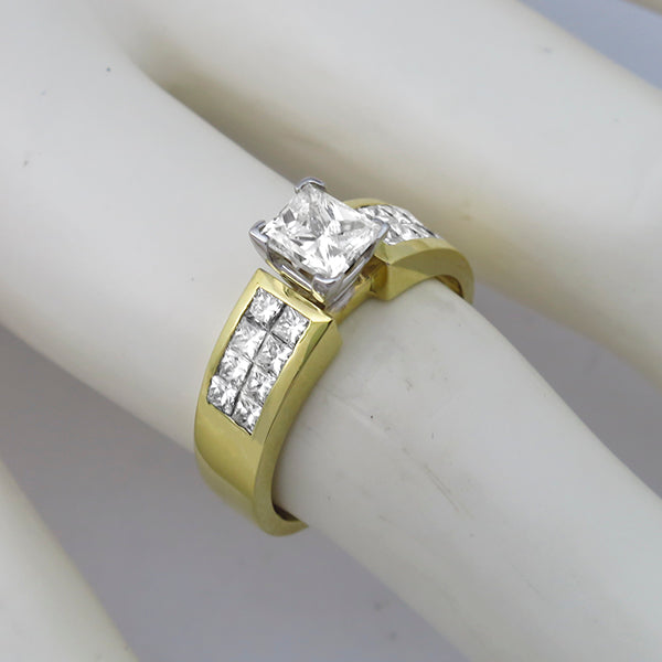 0.90ct Diamond  Gold Engagement Ring