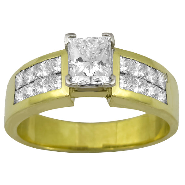 0.90ct Diamond  Gold Engagement Ring
