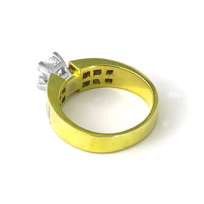 0.90ct Diamond  Gold Engagement Ring