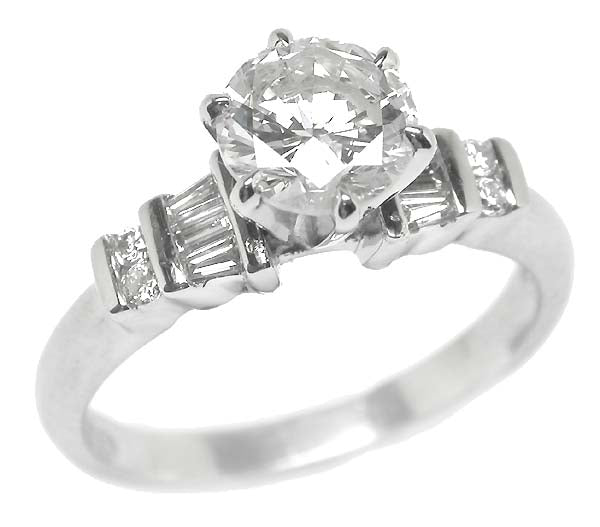 0.90ct Diamond Platinum Engagement Ring