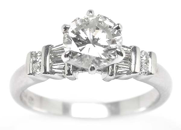0.90ct Diamond Platinum Engagement Ring