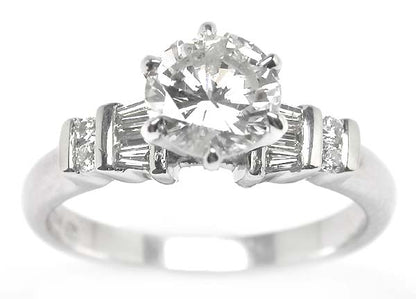0.90ct Diamond Platinum Engagement Ring